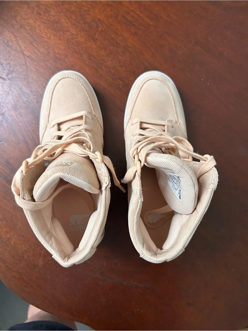 Sorel Out N About Waterproof Wedge Boots Nova Tan Beige -  Womens Size 7